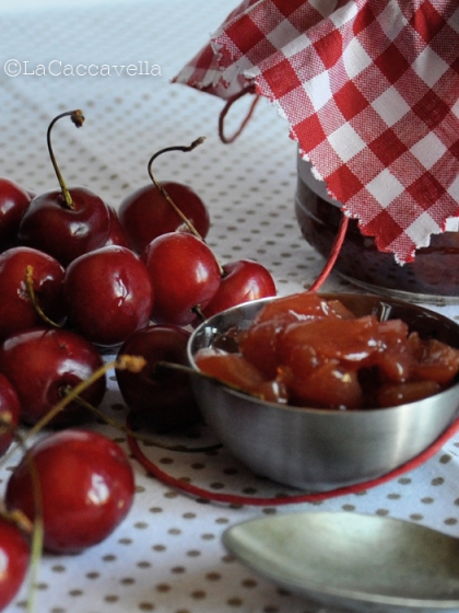 lacaccavella, marmellata, ciliege, fattaincasa, cherries, jam, homemade